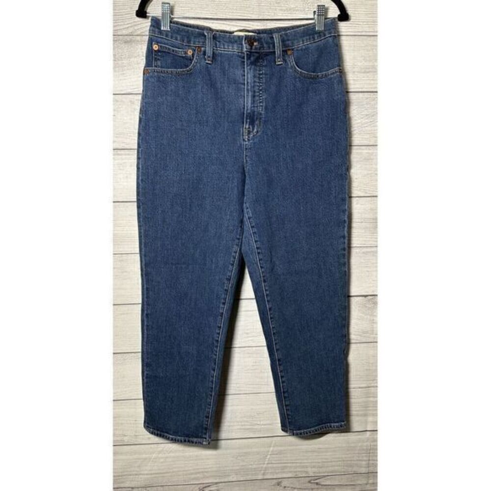 Madewell Womens Size 28 Tapered leg High Rise‎ Cropped Blue Jeans  K9282 Denim